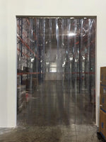 PVC Ribbed Strip Curtains installed