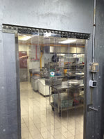 PVC Strip Curtains Installed in commercial kitchen