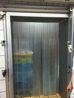 PVC Ribbed Cold Room Curtain (200mm) / Roll