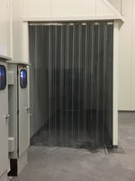 PVC Ribbed Strip Curtains installed