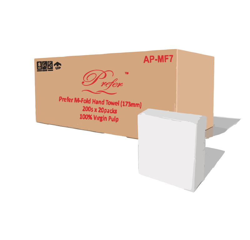 Prefer M Fold Hand Towel 17.3cm x 22.5cm
