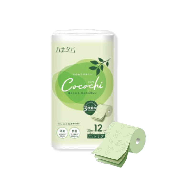 Hanataba Cocochi Green Tea Toilet Paper