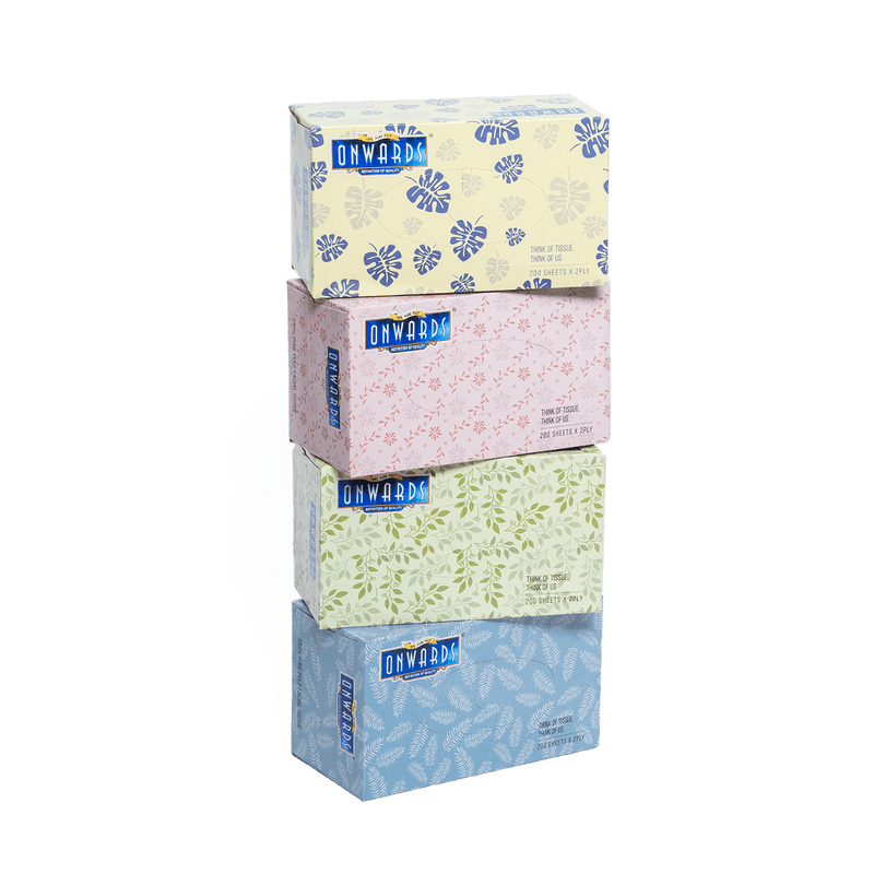 Onwards Tissue Box 2ply 1 carton