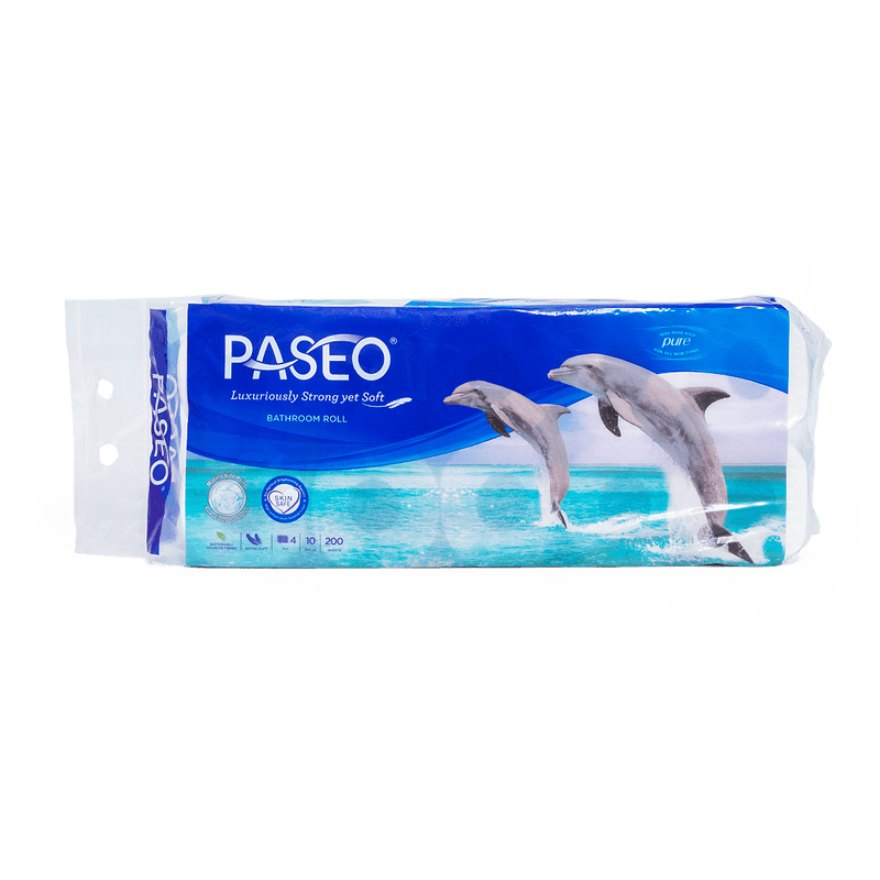 Paseo Dolphin Toilet Paper 4ply in 30 rolls