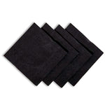 Premium Black Cocktail Napkin - Side Embossed