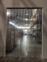 PVC Ribbed Strip Curtains installed