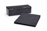 Premium Black Cocktail Napkin - Side Embossed