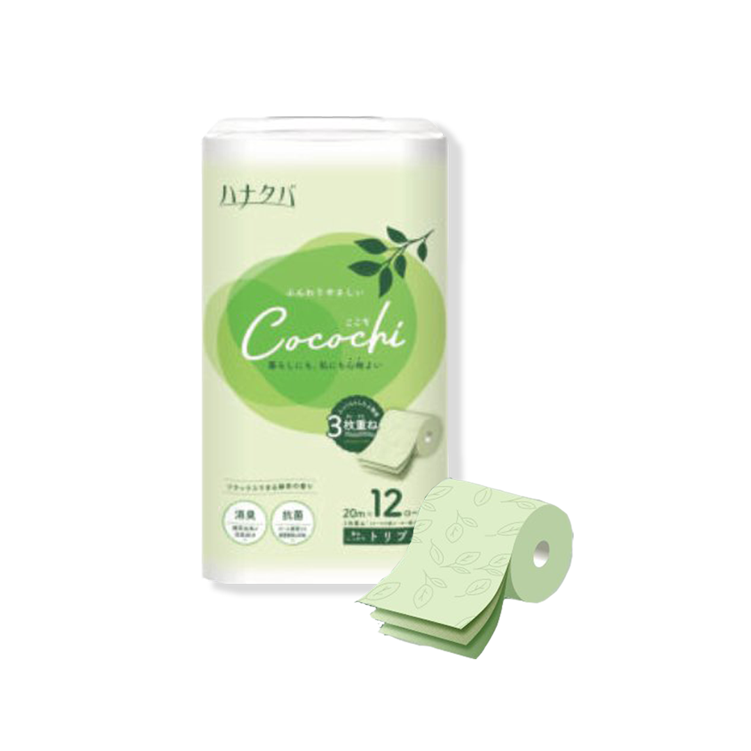 Hanataba Green Tea 3-Ply Toilet Paper | Japan Import – Scanpap Asia Pacific